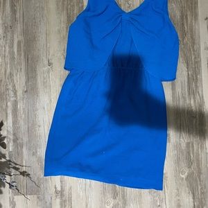 Gianni Bini blue dress with bow back, Small